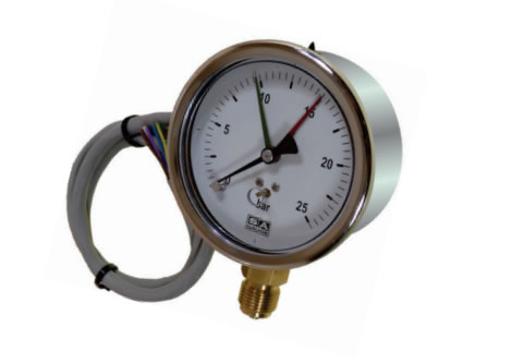 Electrical Contact Micro Switch Type Pressure Gauge